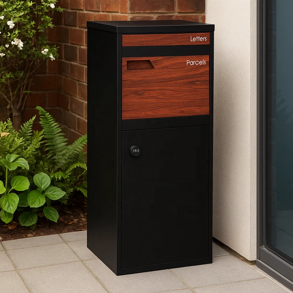 Metal Wood Parcel Drop Box